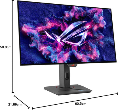 ASUS ROG Strix 27” 1440P OLED Gaming Monitor (XG27AQDMG) - QHD, Glossy OLED, 240Hz, 0.03ms, Custom Heatsink, Anti-flicker,Uniform Brightness, G-SYNC Compatible, 99% DCI-P3, DisplayWidget, 3yr warranty