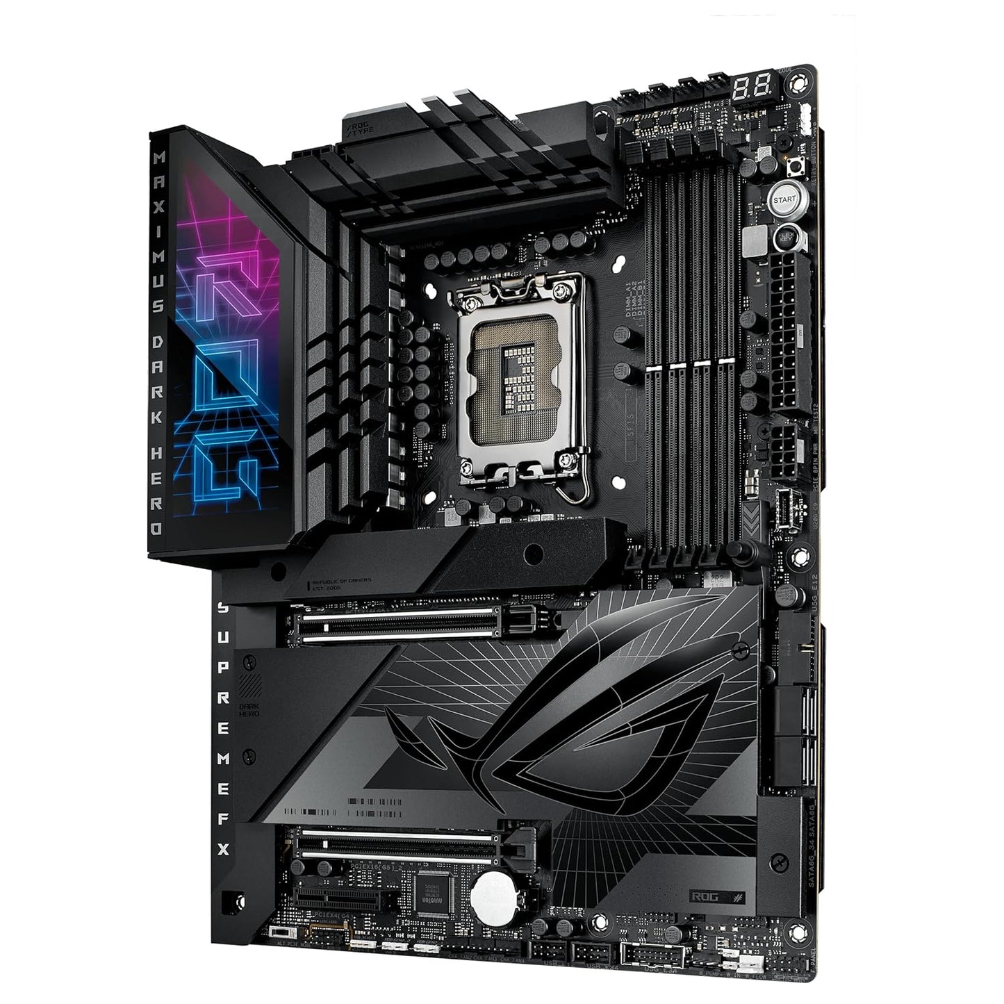 ASUS ROG Maximus Z790 Dark Hero (WiFi 7) LGA 1700(Intel 14th &13th&12th Gen) ATX Gaming Motherboard(PCIe 5.0x16, 5xM.2 Slots,DDR5,2X Thunderbolt 4 Ports, USB Type-C Front-Panel)