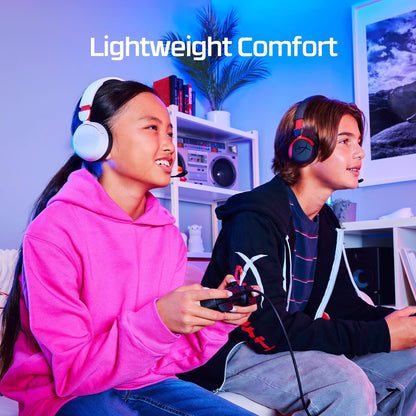 HyperX - Cloud Mini Wired Headset for PC, PS5, PS4, Xbox Series X|S, Xbox One, Nintendo Switch, Chromebook, and Mobile - Lavender or Black Option