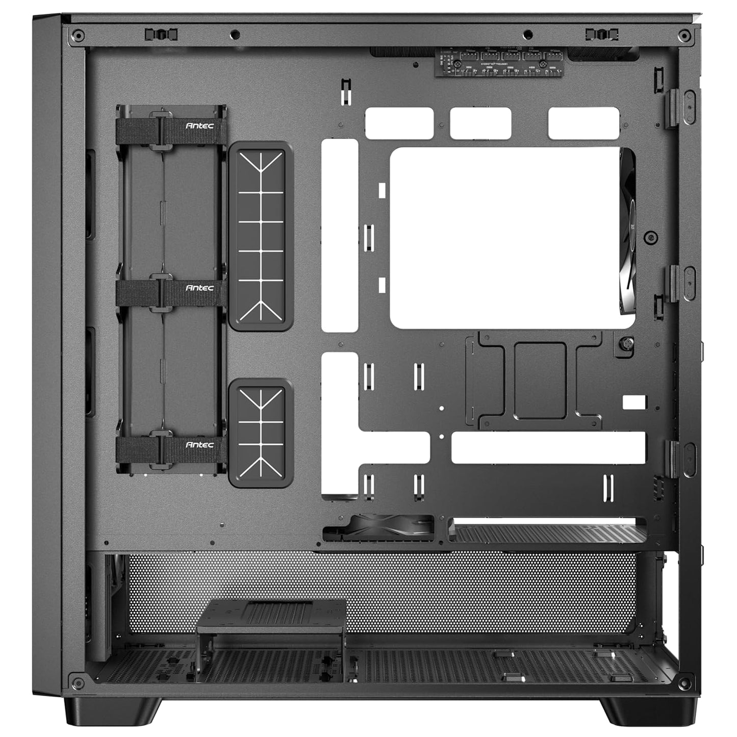 Antec Flux SE, Sound-Dampening Side Panels, 5 x PWM Fans Included, Front Panel with Walnut Wood, Type-C, 420mm Radiator& Back Connect Motherboard Support, Silent Case, Mid E-ATX Tower PC Case