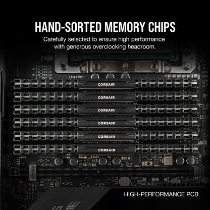 CORSAIR VENGEANCE LPX DDR4 RAM 64GB (2x32GB) 3200MHz CL16-20-20-38 1.35V Intel AMD Desktop Computer Memory - Black (CMK64GX4M2E3200C16)
