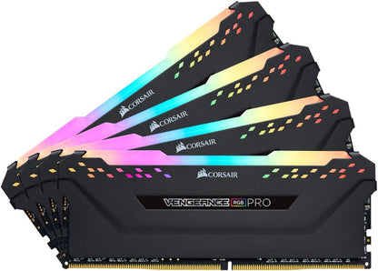 Corsair VENGEANCE RGB PRO 128GB (4x32GB) DDR4 3600 (PC4-28800) C18 Desktop memory – Black